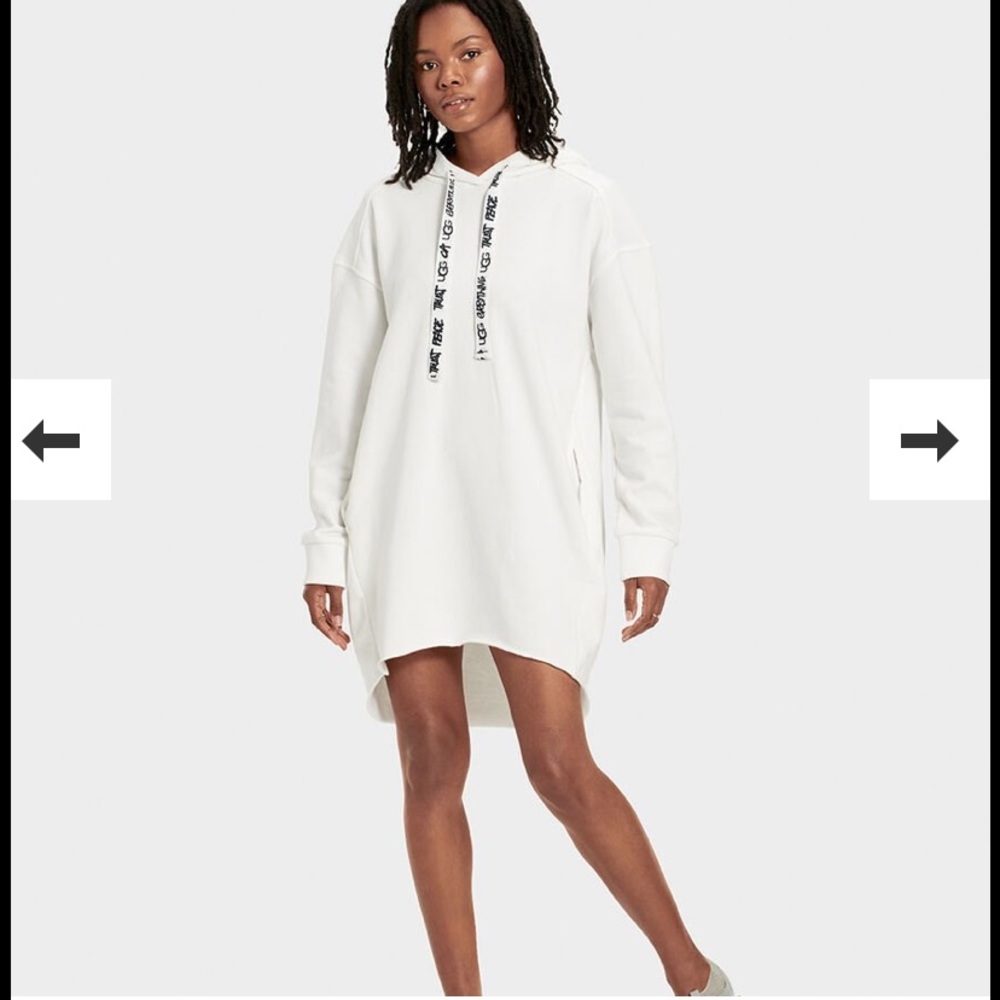 COPY - UGG LUCILLE HOODIE DRESS NEW W/ Tags WHITE… - Picture 1 of 7